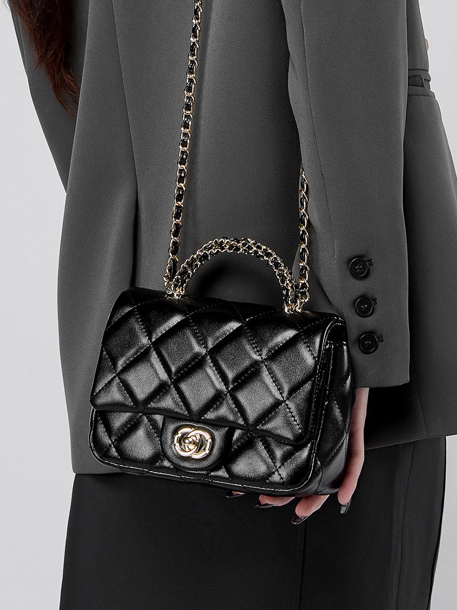 Product image 4 of Quilted Leather Chain Shoulder Bag for wholesale handbag buyers