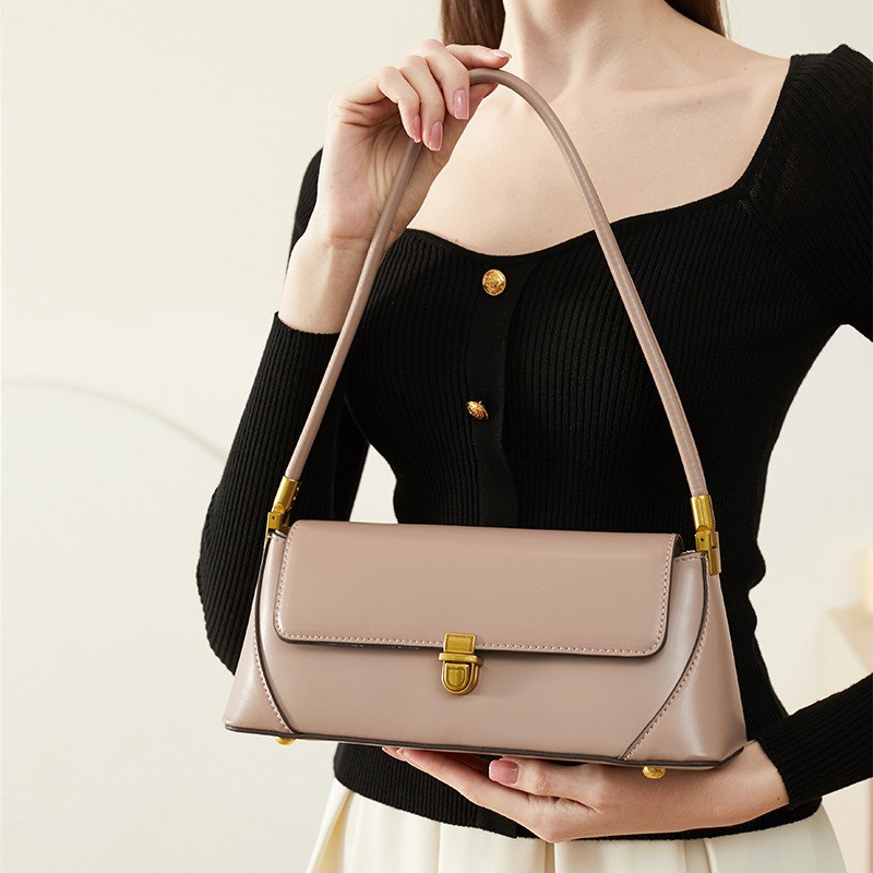 Product image 2 of Slim Leather Baguette Shoulder Bag for wholesale handbag buyers
