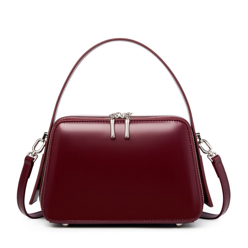 Product image 8 of Structured Leather Box Shoulder Bag for wholesale handbag buyers