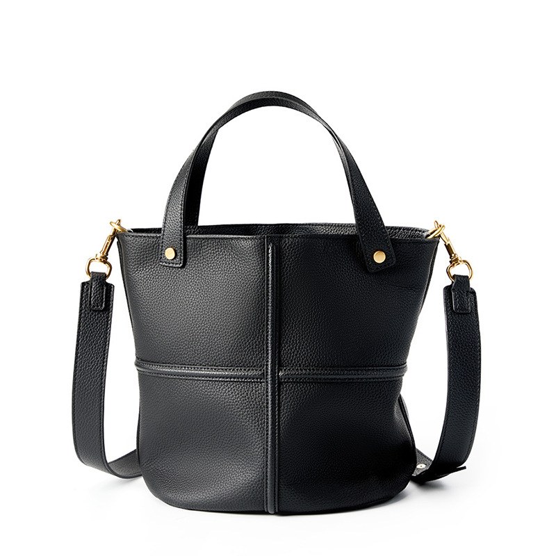 Product image 6 of Top-Grain Leather Bucket Tote Bag for wholesale handbag buyers