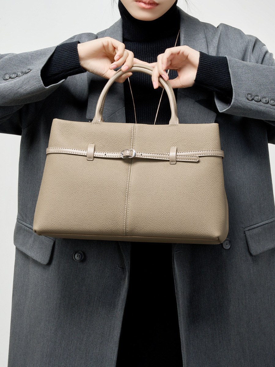 Product image 4 of Large Leather Top Handle Work Tote Bag for wholesale handbag buyers