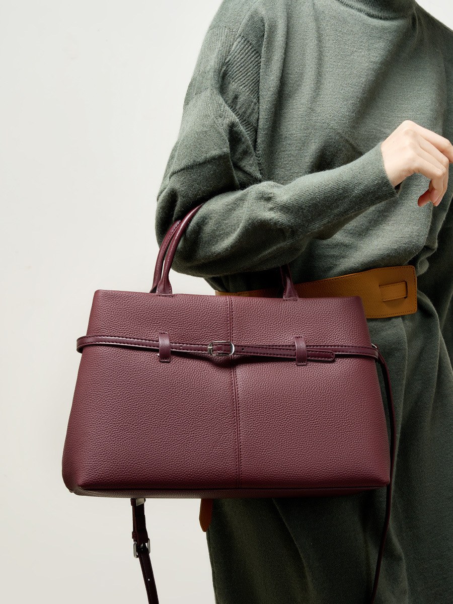Product image 6 of Large Leather Top Handle Work Tote Bag for wholesale handbag buyers