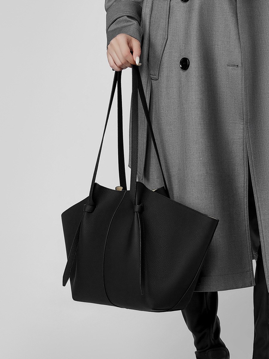 Product image 4 of Large Top-Grain Leather Batwing Tote Bag for wholesale handbag buyers