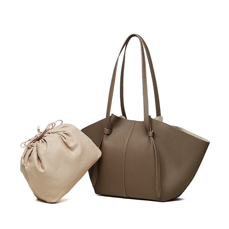 Product image 8 of Large Top-Grain Leather Batwing Tote Bag for wholesale handbag buyers