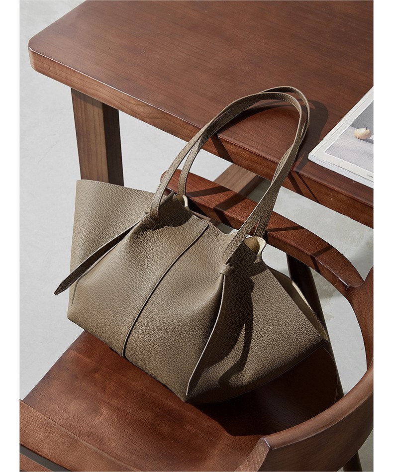 Product image 9 of Large Top-Grain Leather Batwing Tote Bag for wholesale handbag buyers