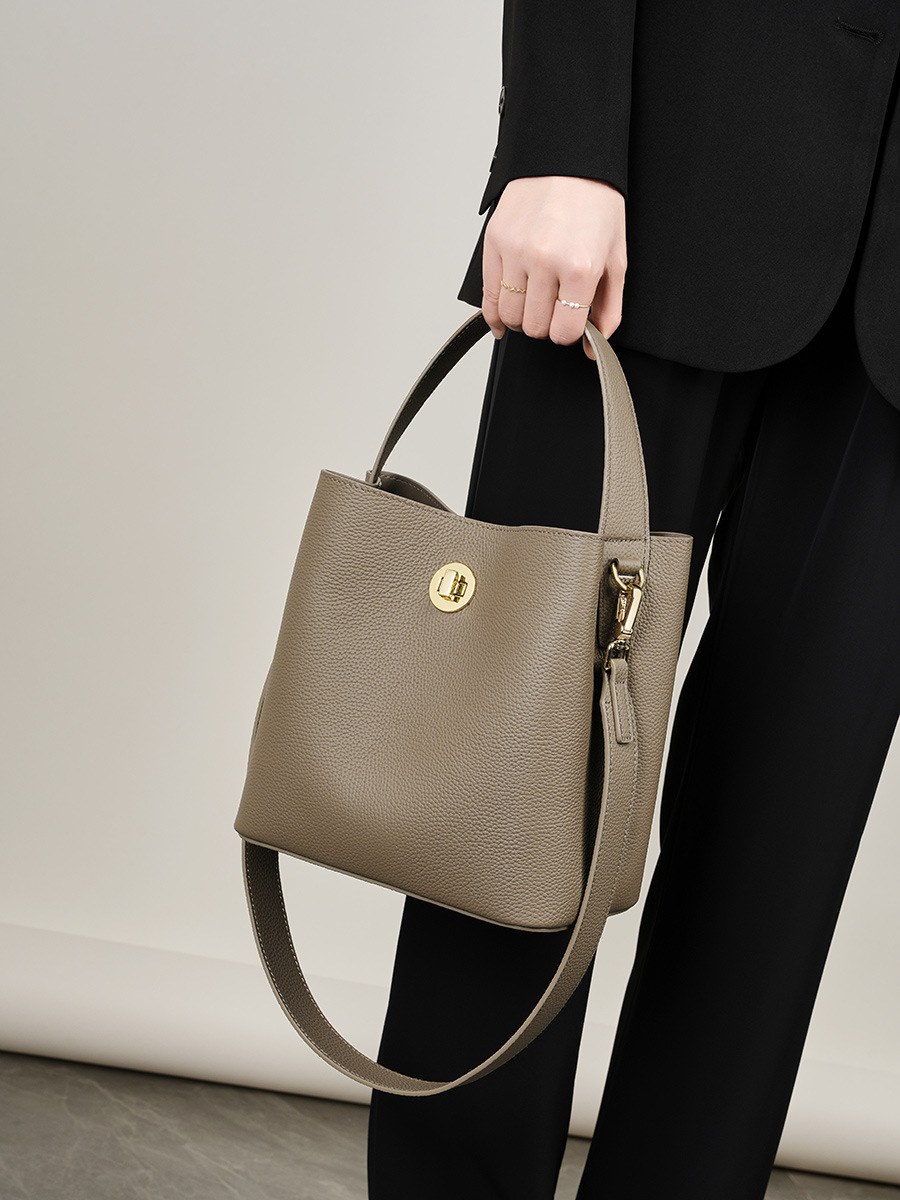 Product image 2 of Minimal Leather Bucket Crossbody Bag for wholesale handbag buyers