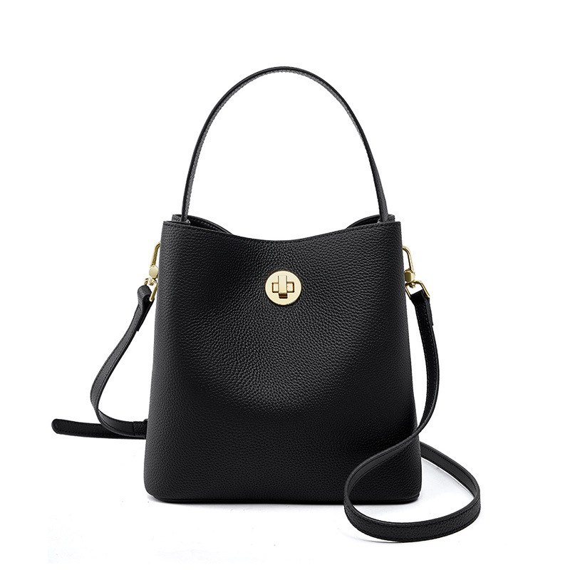 Product image 7 of Minimal Leather Bucket Crossbody Bag for wholesale handbag buyers