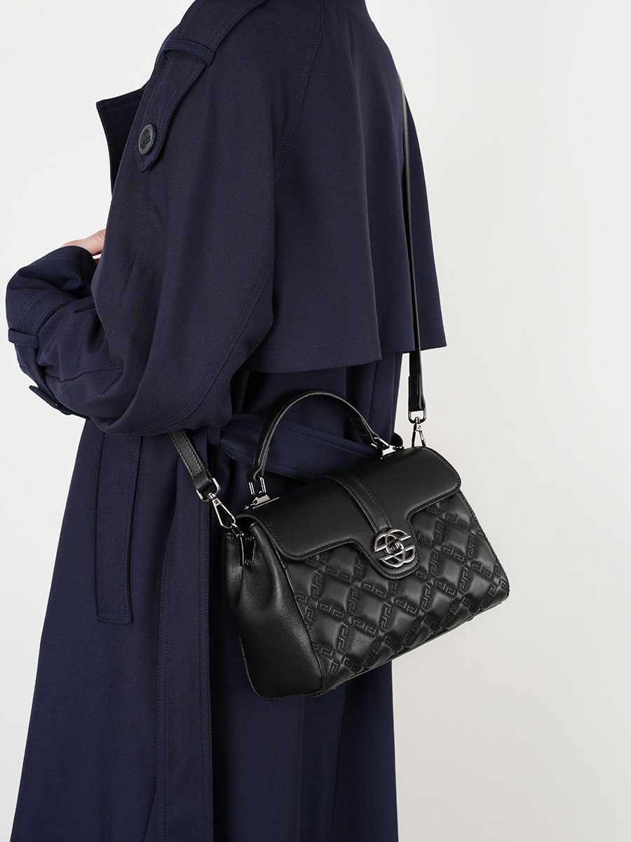Product image 3 of Quilted Leather Top Handle Crossbody Bag for wholesale handbag buyers