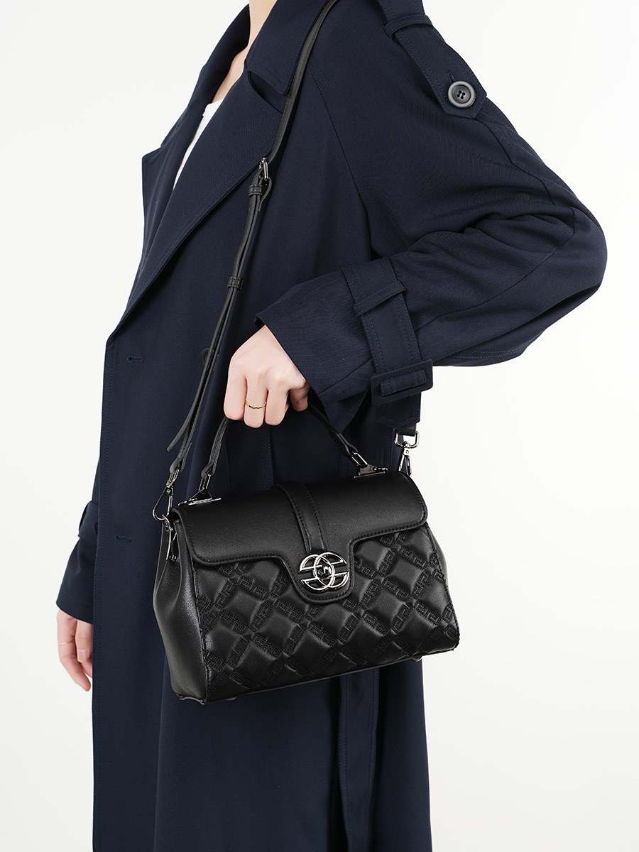 Product image 4 of Quilted Leather Top Handle Crossbody Bag for wholesale handbag buyers