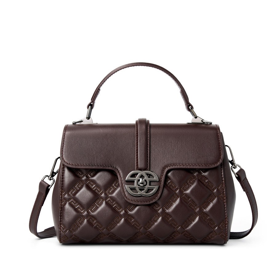 Product image 7 of Quilted Leather Top Handle Crossbody Bag for wholesale handbag buyers