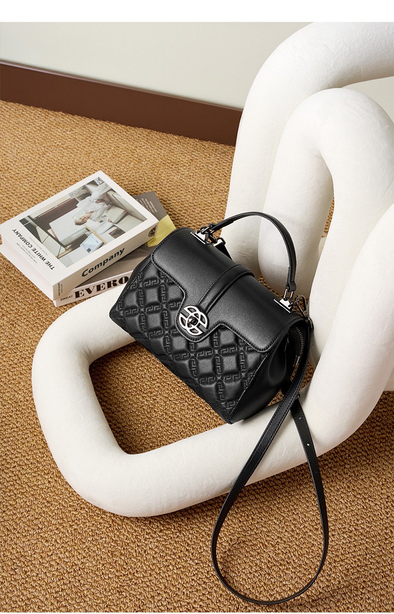 Product image 8 of Quilted Leather Top Handle Crossbody Bag for wholesale handbag buyers