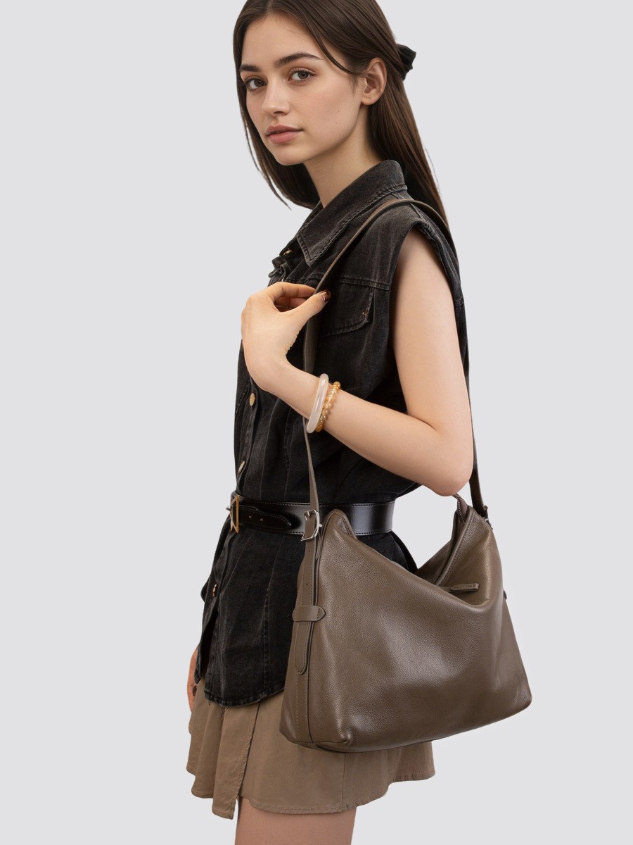 Product image 4 of Soft Leather Hobo Tote Shoulder Bag for wholesale handbag buyers