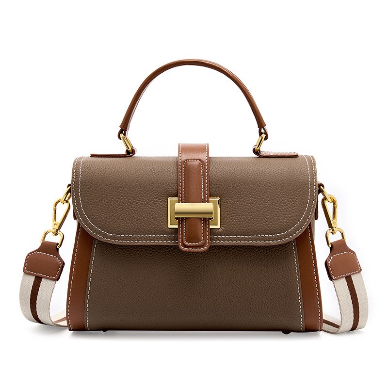Product image 6 of Structured Leather Top Handle Crossbody Bag for wholesale handbag buyers