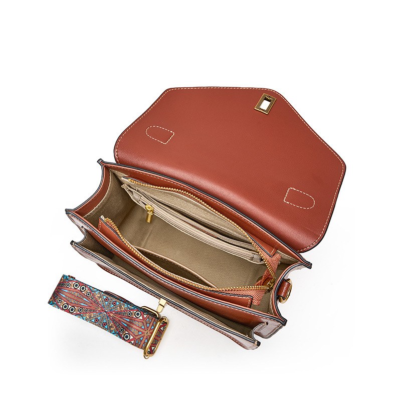 Product image 6 of Vintage Leather Satchel Crossbody Bag for wholesale handbag buyers