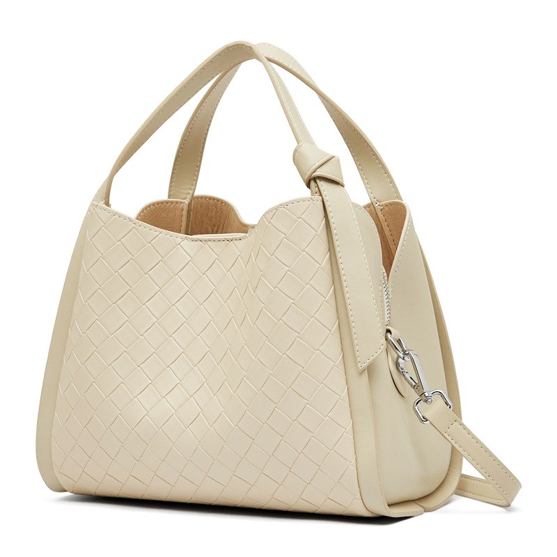 Product image 7 of Woven Embossed Leather Basket Shoulder Bag for wholesale handbag buyers