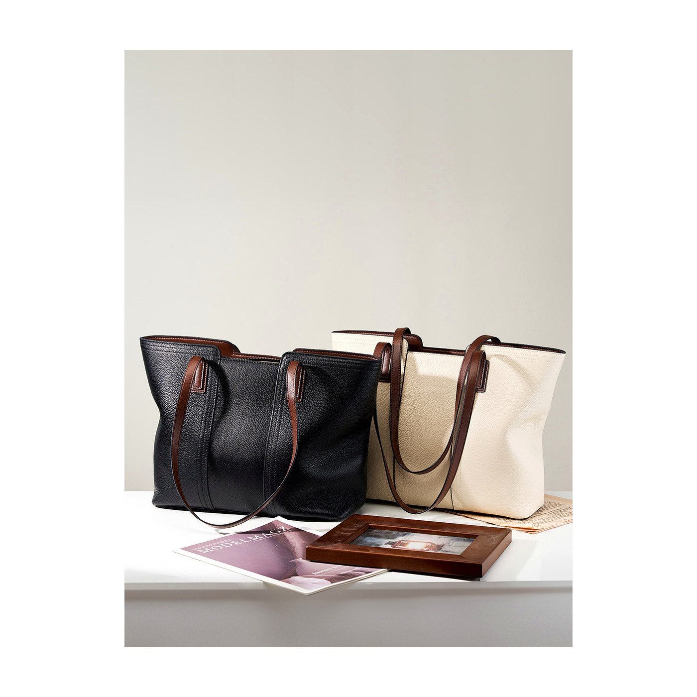 Product image 4 of Large Leather Commuter Tote Bag for wholesale handbag buyers