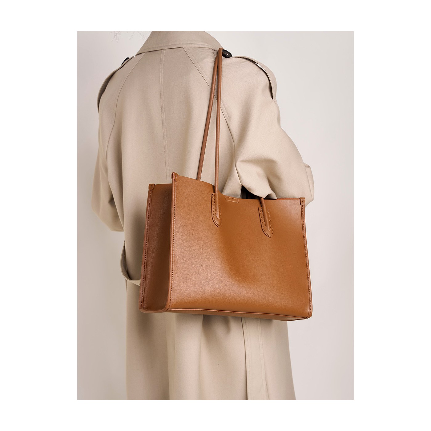 Product image 3 of Large Soft Leather Commuter Tote Bag for wholesale handbag buyers