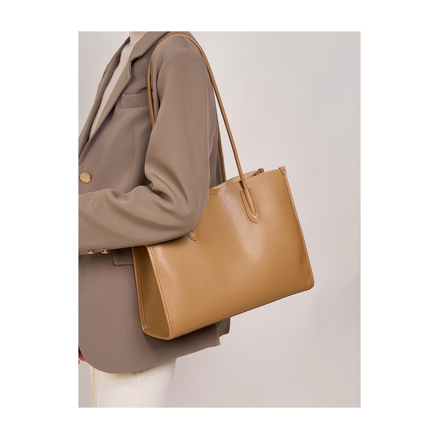 Product image 4 of Large Soft Leather Commuter Tote Bag for wholesale handbag buyers