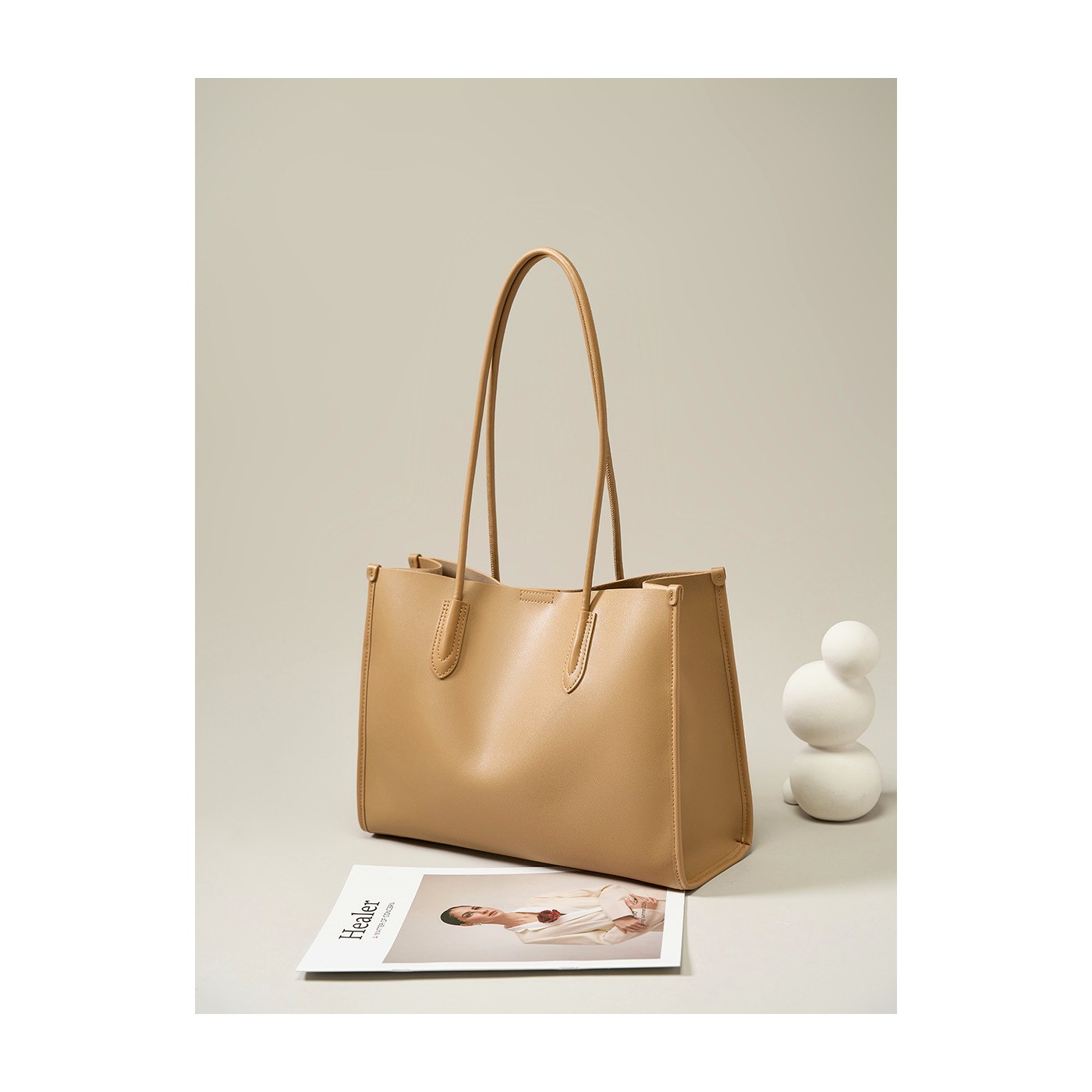 Product image 5 of Large Soft Leather Commuter Tote Bag for wholesale handbag buyers