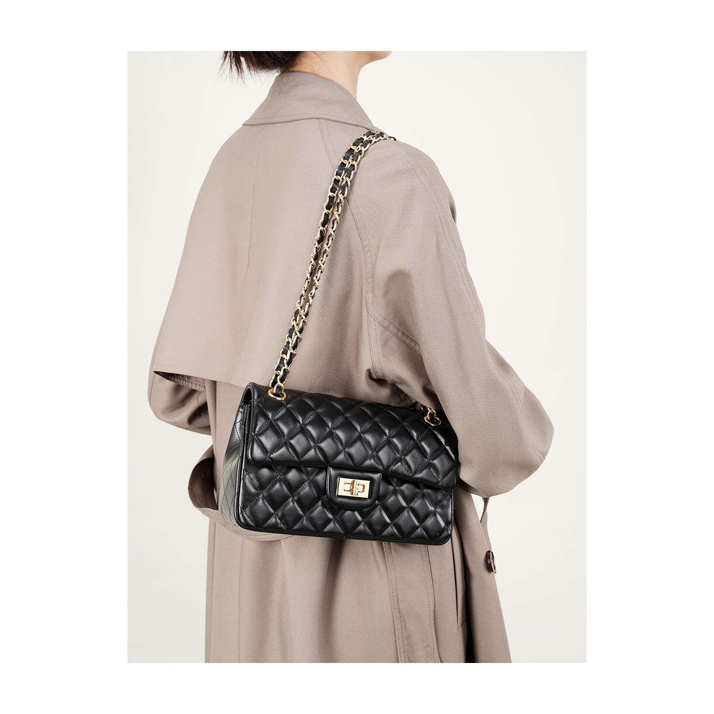Product image 2 of Quilted Leather Chain Crossbody Bag for wholesale handbag buyers