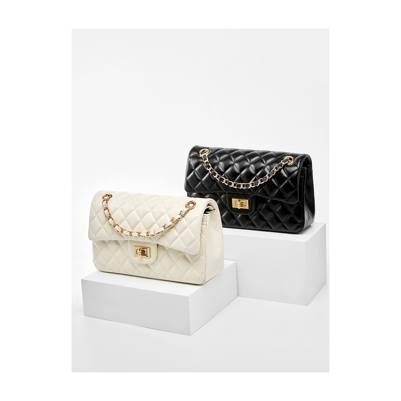Product image 6 of Quilted Leather Chain Crossbody Bag for wholesale handbag buyers