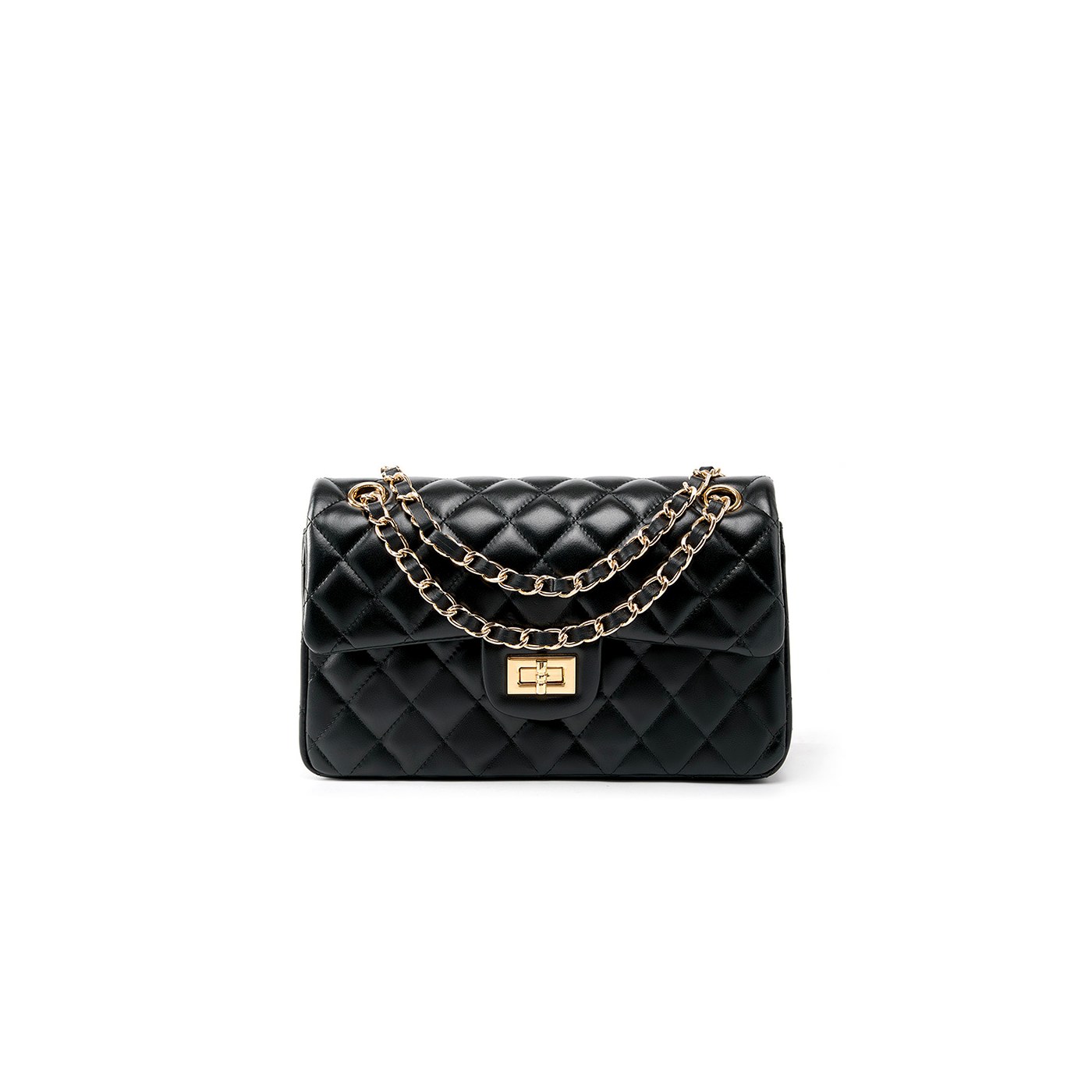 Quilted Leather Chain Crossbody Bag product image for B2B handbag collection