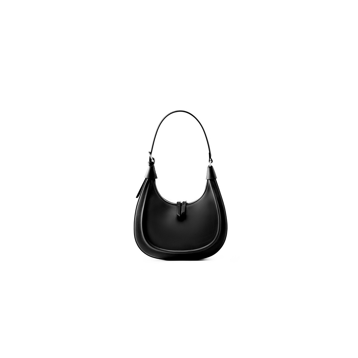 Product image 7 of Smooth Leather Half Moon Shoulder Bag for wholesale handbag buyers
