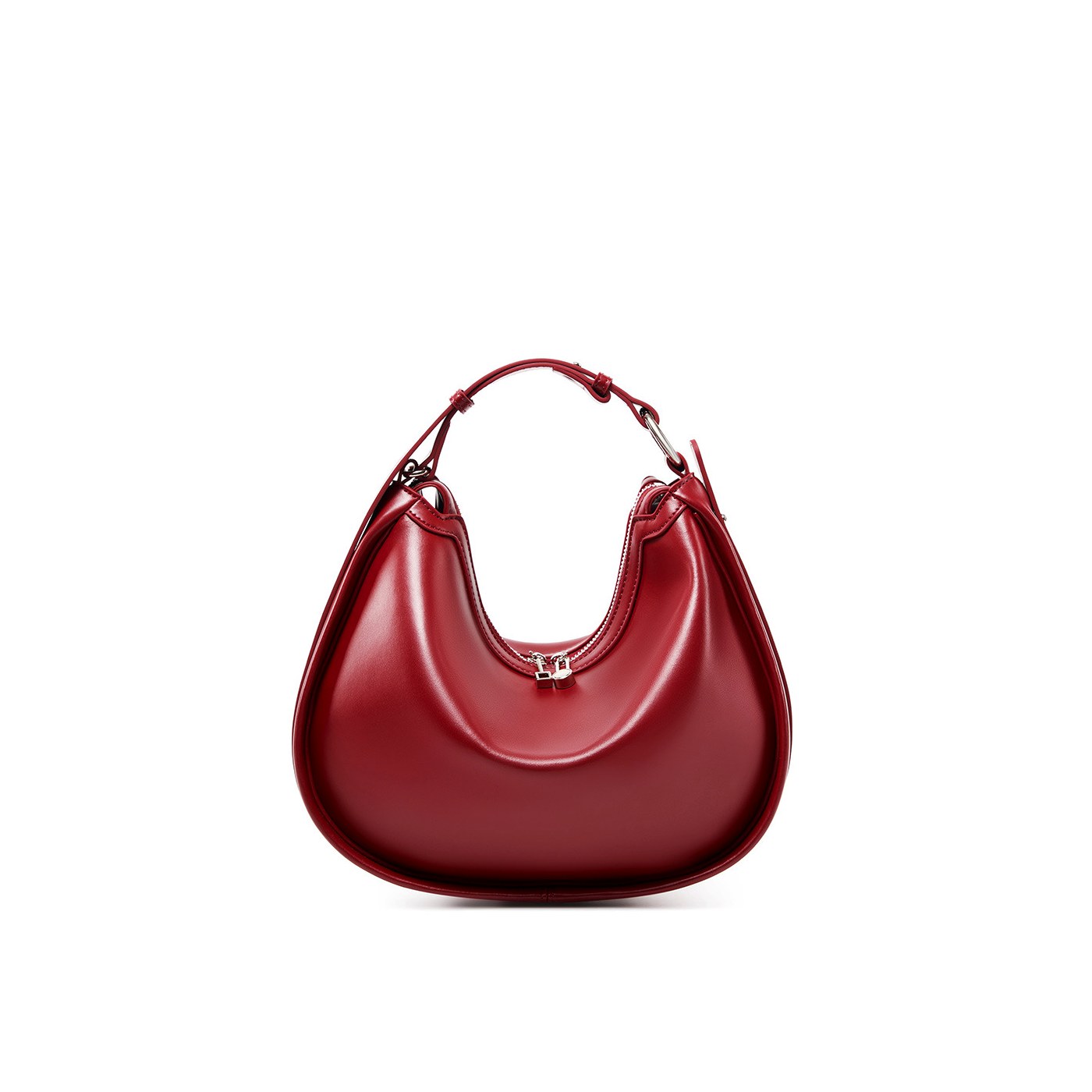 Product image 6 of Structured Leather Crescent Shoulder Bag for wholesale handbag buyers