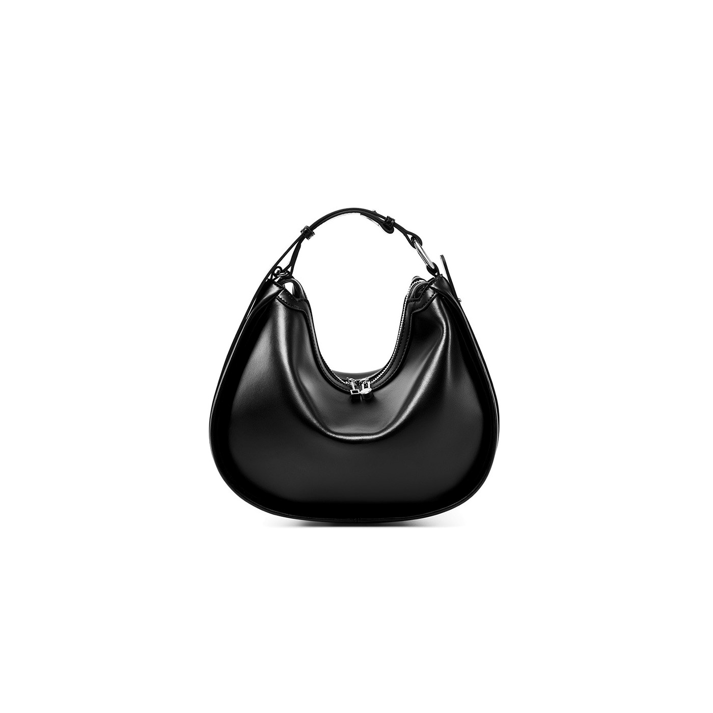 Product image 7 of Structured Leather Crescent Shoulder Bag for wholesale handbag buyers