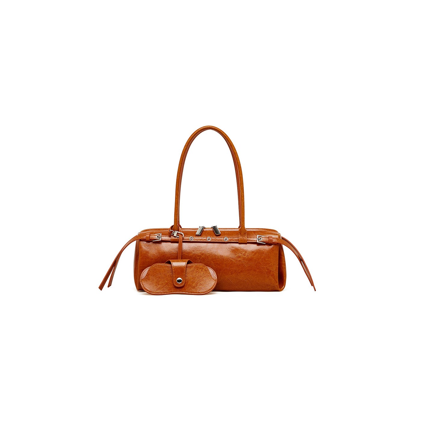 Product image 7 of Vintage Leather Belted Baguette Bag for wholesale handbag buyers