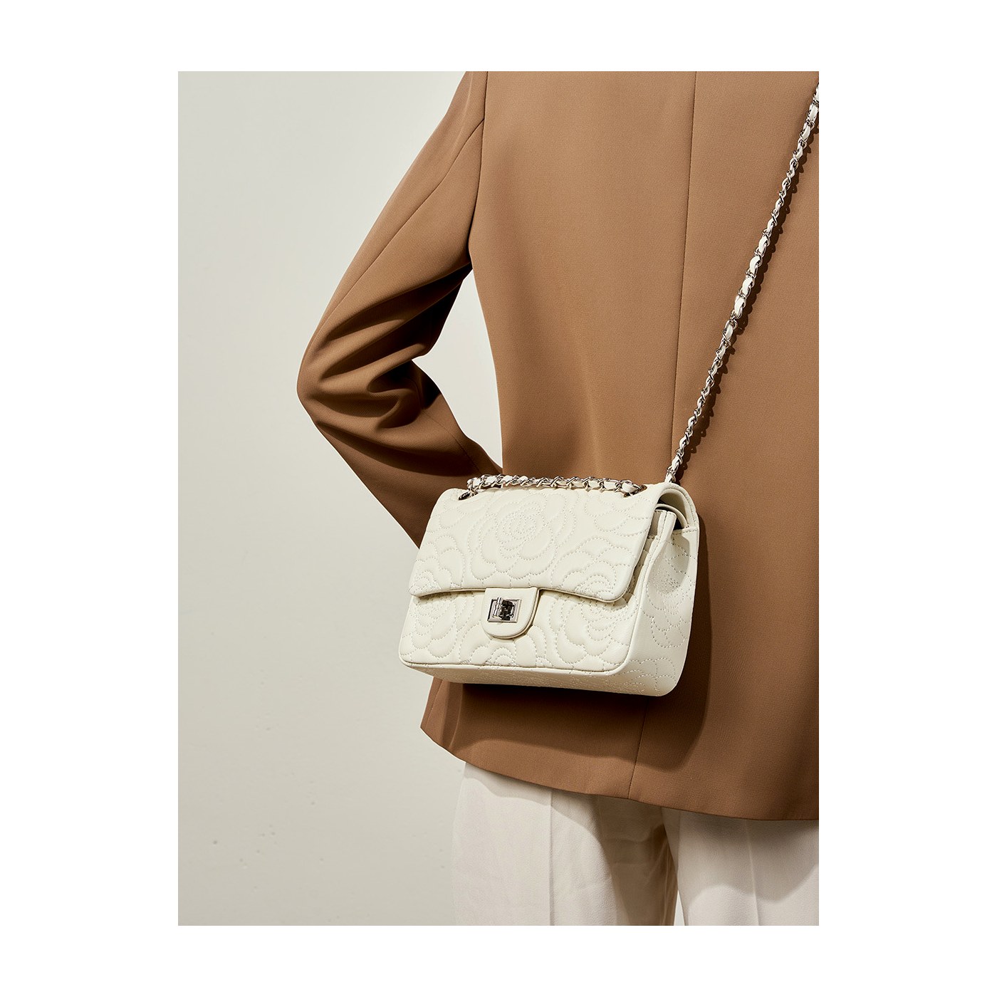 Product image 4 of Quilted Goatskin Chain Shoulder Bag for wholesale handbag buyers