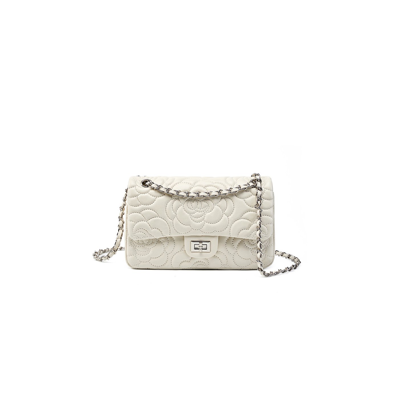 Quilted Goatskin Chain Shoulder Bag related to Hardware handbag material
