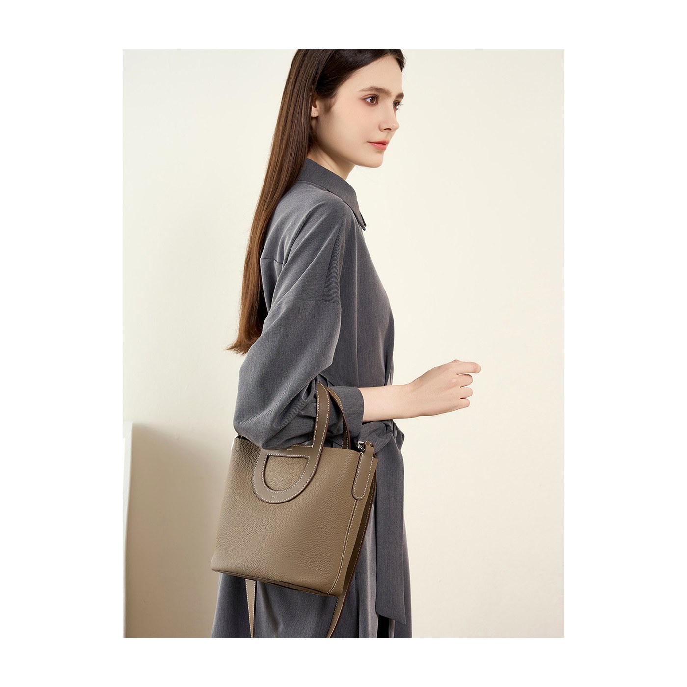 Product image 3 of Togo Leather Basket Bucket Bag for wholesale handbag buyers