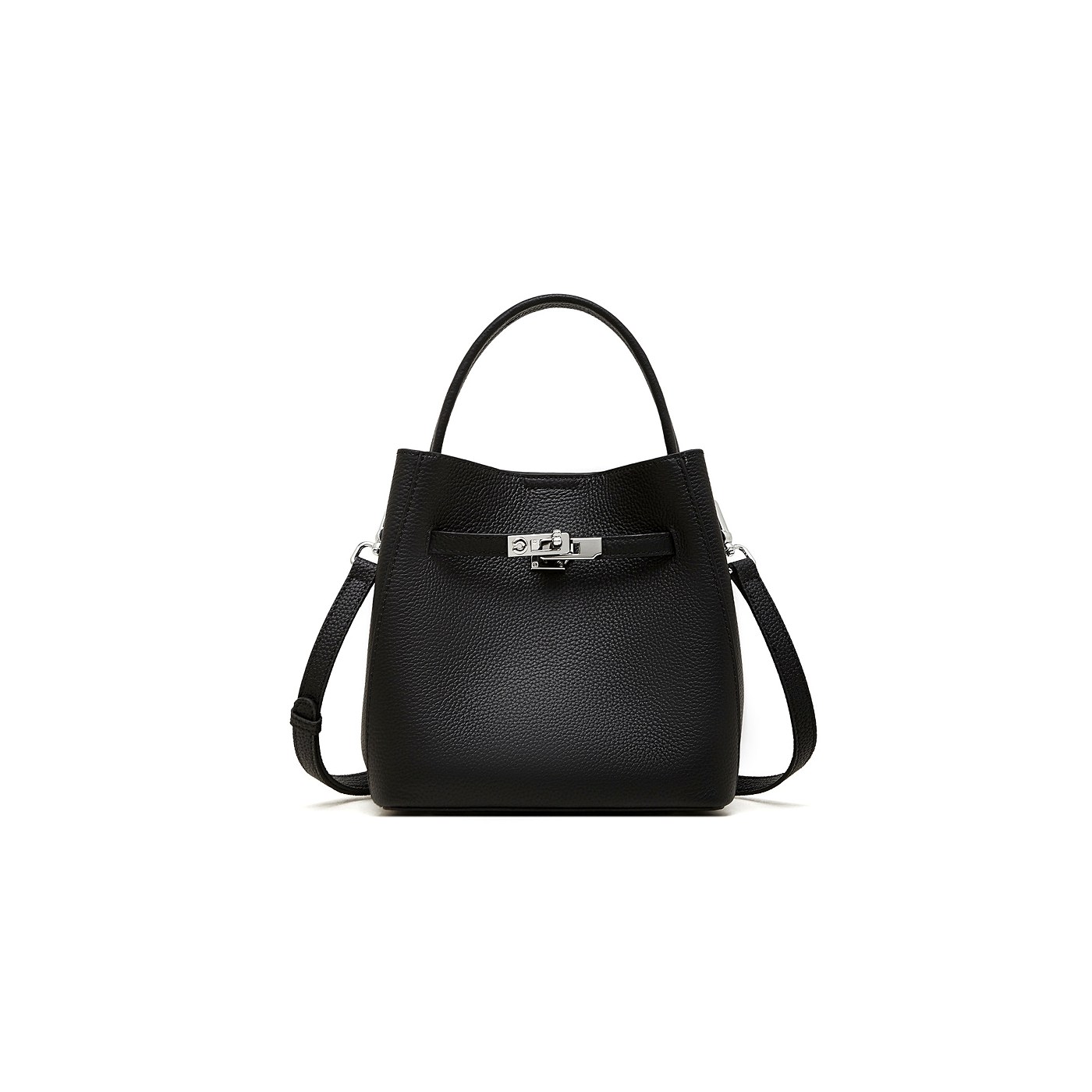 Top Grain Leather Basket Bucket Bag product image
