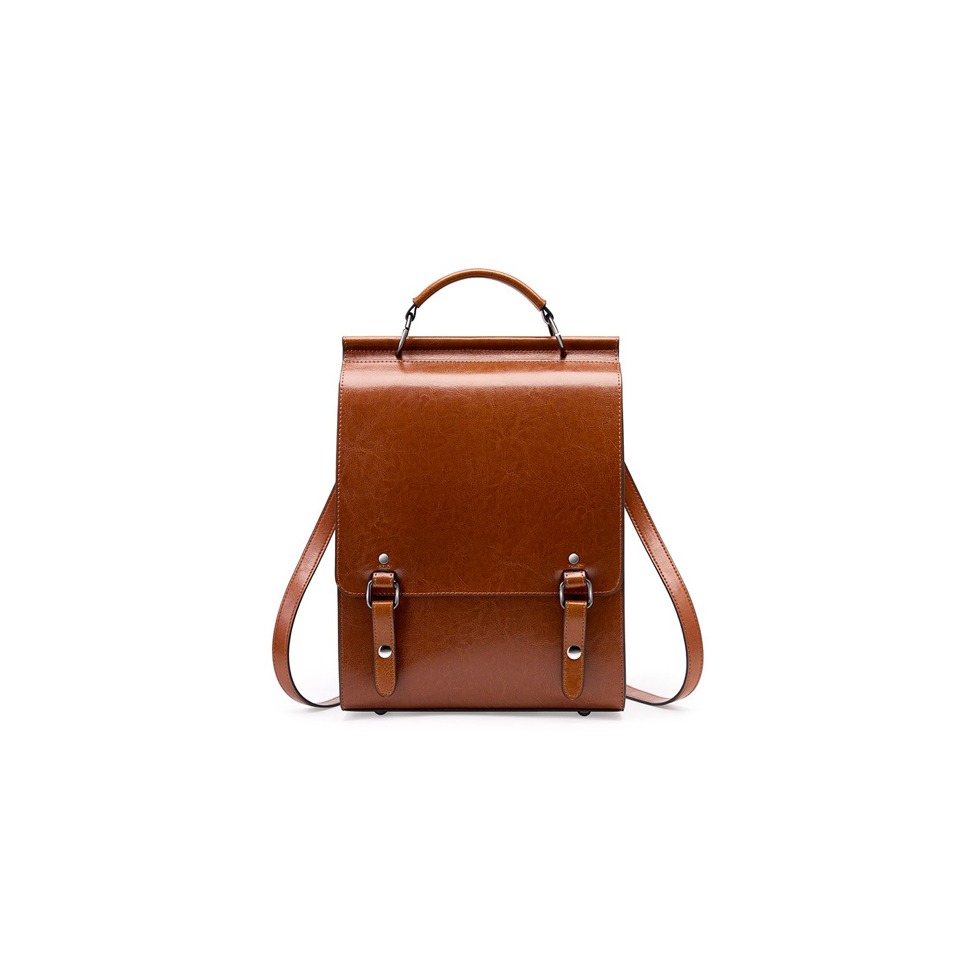 Vintage Leather Convertible Backpack product image