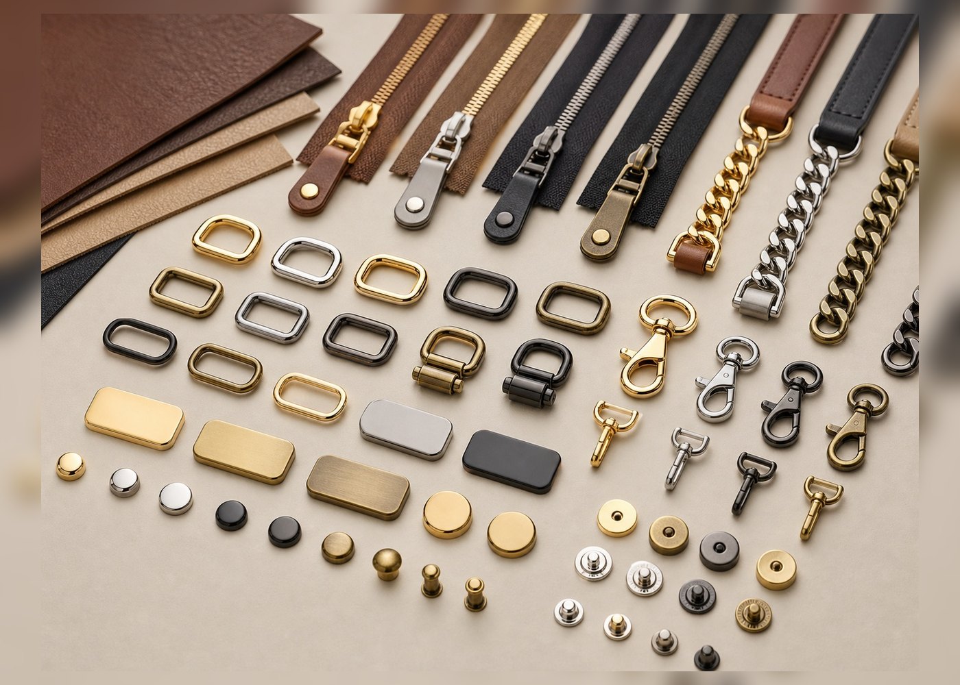 Hardware finish option for Custom Handbag Product Development: From AI Concept to Production-Ready Sample