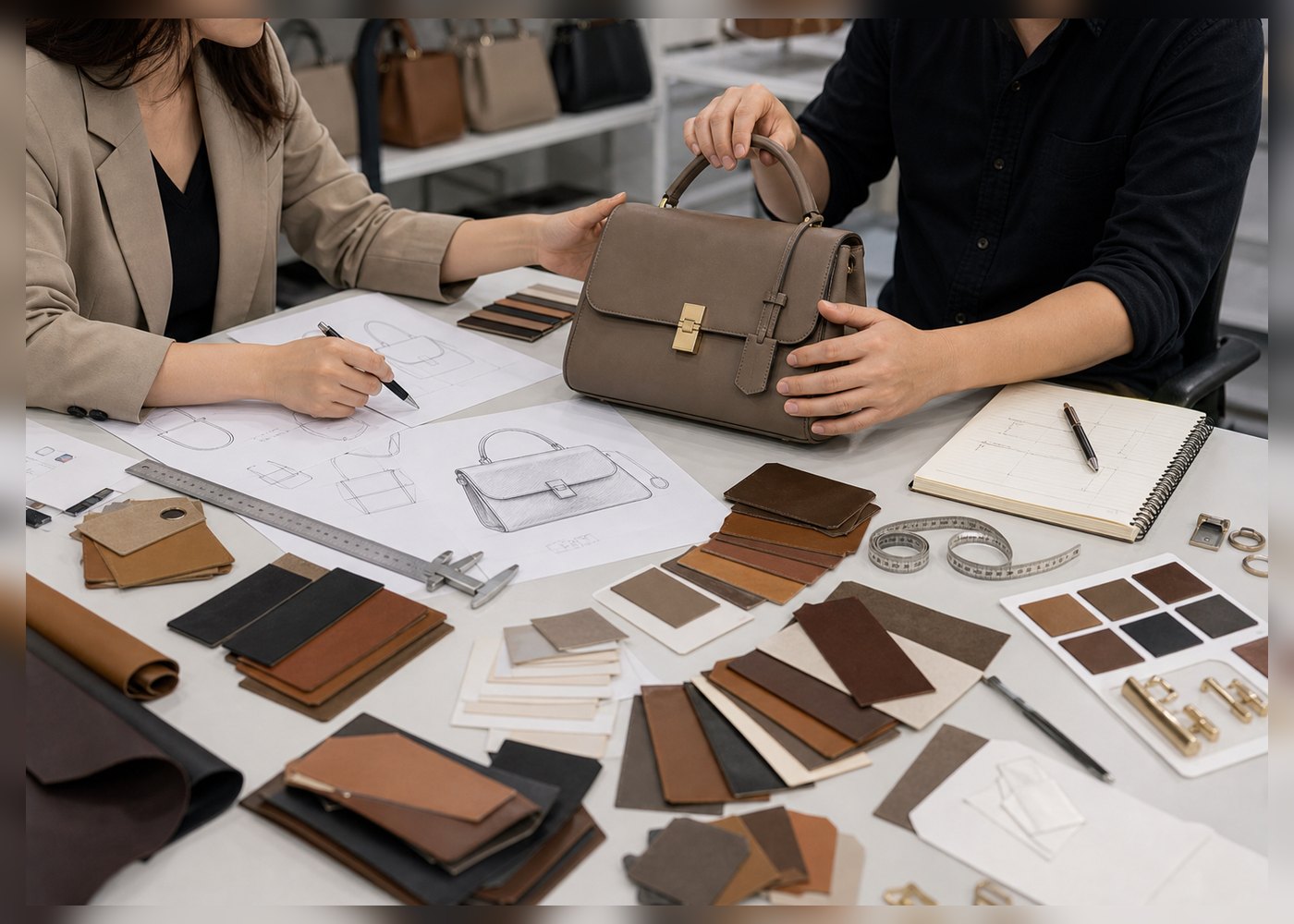 Handbag factory China production floor for custom handbag manufacturing